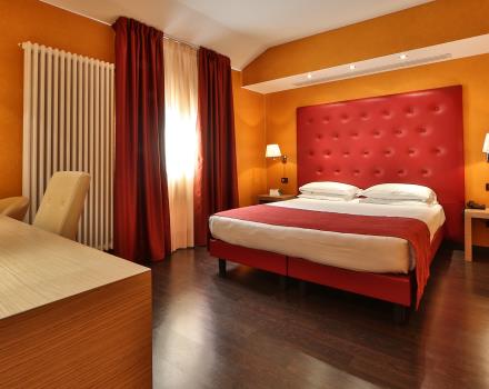 Scopri le camere del nostro hotel 4 stelle in posizione centrale a Bergamo!